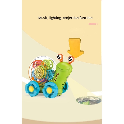 Picture of Projection gear snail electric light music funny baby toys
