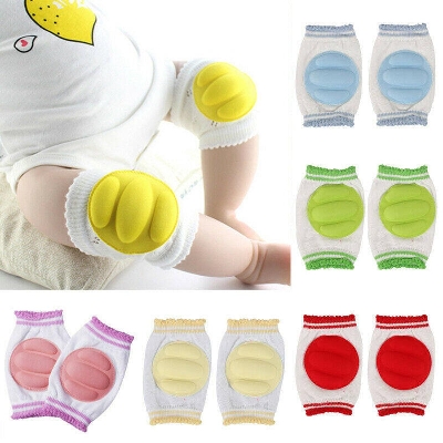 Picture of Kids Dot Cute Crawling Elbow Kneepad Cushion Toddlers Baby Girls Boys Knee Pads Protector Safety Mesh Infant Leg Warmer