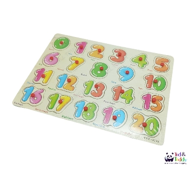 Picture of Educational Multipurpose Wooden Puzzle Numeric 1234 Board For Learning & Playing; Size: (17"x14") Girls & Boys for Learning