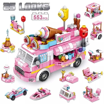 Picture of Brain Development City Ice Crame Truck 12 In 1  Building Blocks Toys For Kids- 561pcs