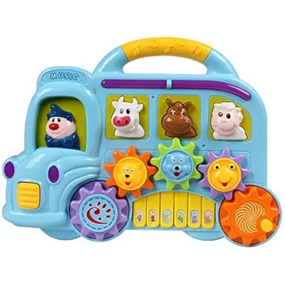 Picture of Electric Car Type Musical ToysKeyboard Piano for Kids with 6 Keys  Learning Toy and Musical Toy for Babies