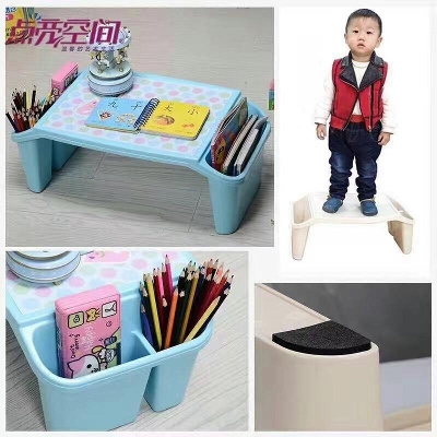 Picture of Plastic Mini multi-functional Study Table for Kids Toddlers Baby Desk with Holder Organizer Portable Laptop Desk Durable Safe Material for Children
