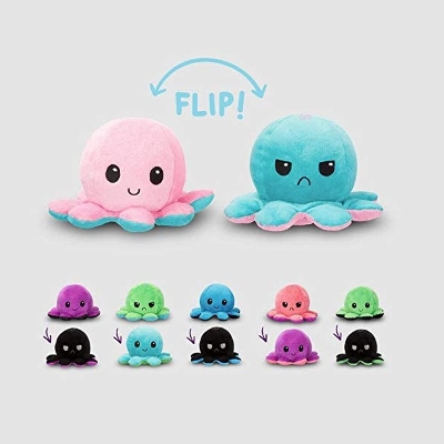 Picture of Reversible Flip octopus Plush Stuffed Soft Toy for Children