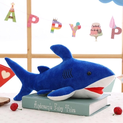 Picture of Cute Shark Plush Toy 3D Shark Pillow Doll Children Gift