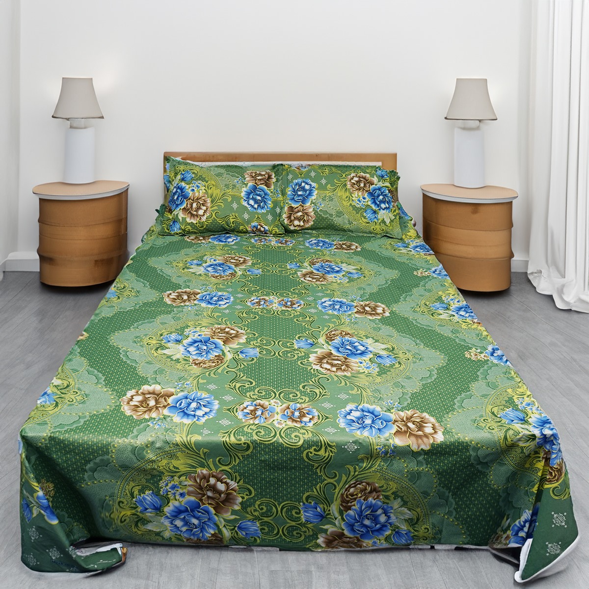 Buy Double Bed Sheet with Two Pillow Covers at best price in Bangladesh