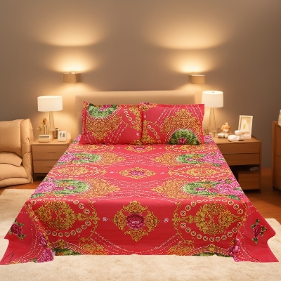 Buy Double Bed Sheet with Two Pillow Covers at best price in Bangladesh