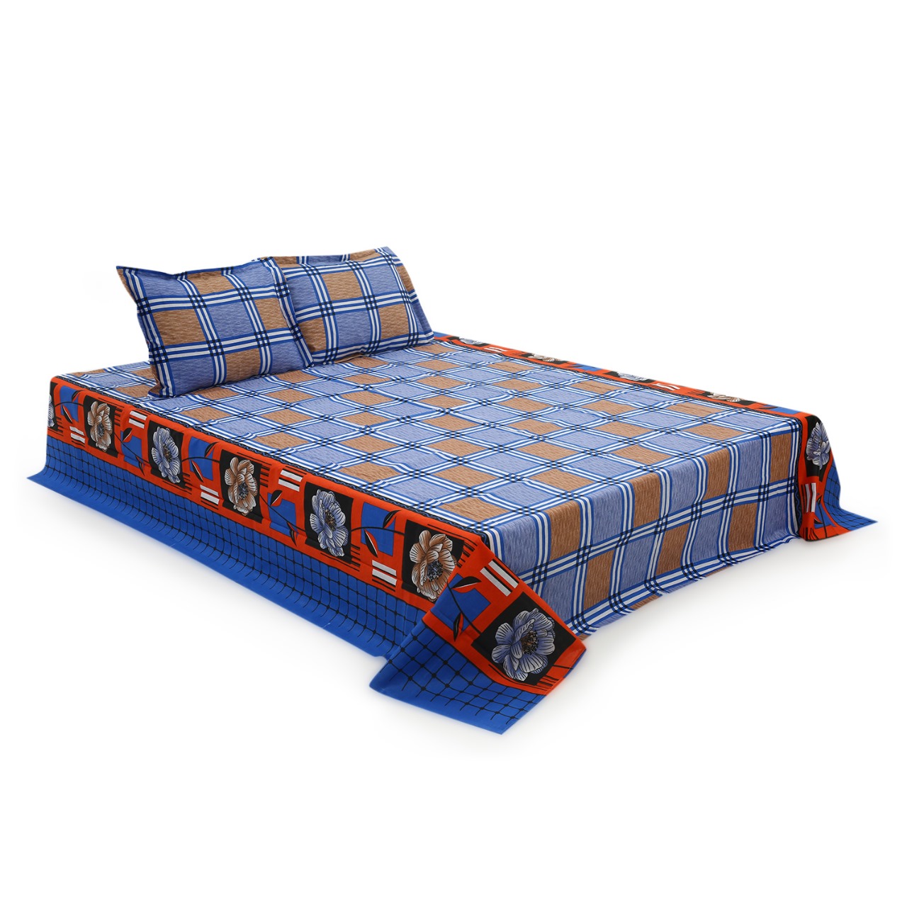 Buy Double Bed Sheet with Two Pillow Covers at best price in Bangladesh