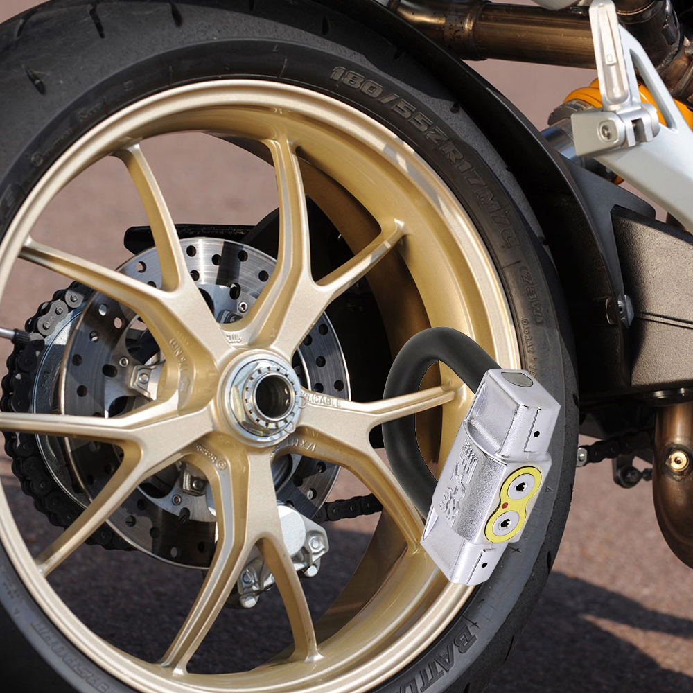 Buy    C92 Anti Hydraulic Shear Anti Theft Disk Disc Brake U Type Lock For Bike Bicycle Motorcycle Double Safety   best Price In Bangladesh