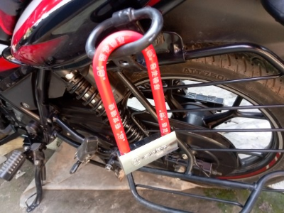 Buy   ​​​​U Shape Motorcycle Bicycle Door Lock Alloy Made Anti Theft Anti Corrosion Cylinder China Lock for Bike Random Color 1 Piece best Price In Bangladesh