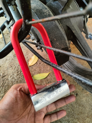 Buy   ​​​​U Shape Motorcycle Bicycle Door Lock Alloy Made Anti Theft Anti Corrosion Cylinder China Lock for Bike Random Color 1 Piece best Price In Bangladesh