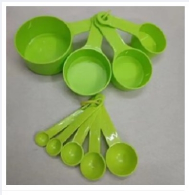 Buy  Measurement Cup Set Plastic -Green Colour (9 Pcs ) - Weight Machine by Akash Enterprise BD    at Best Prices in Bangladesh