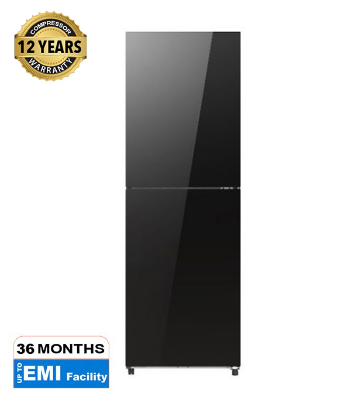 Buy Hisense 238 Liter Top Mount Inverter Glass Door Refrigerator (RT1G236NAB/BD3) Black  at Best Price In Bangladesh