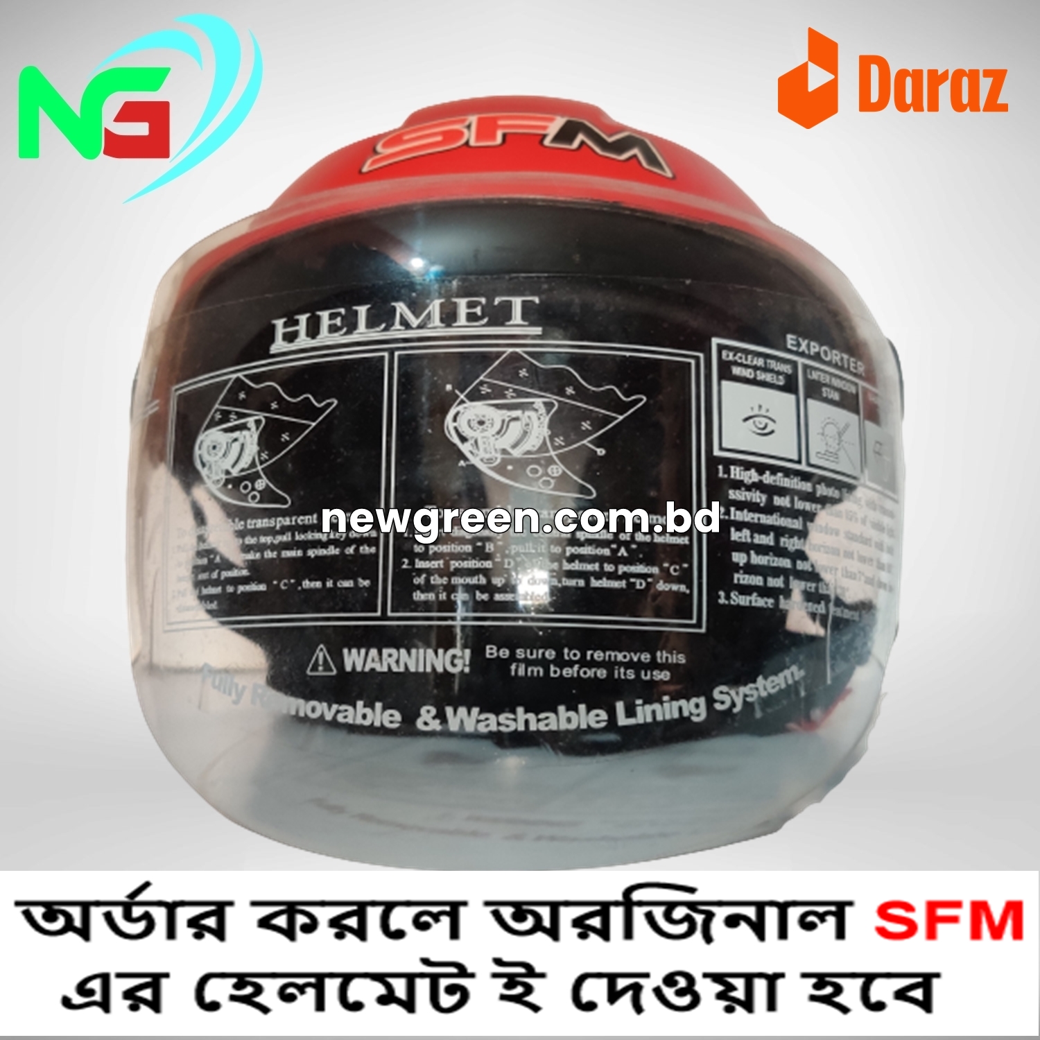 Picture of Bike Half-Helmet Open Face Helmets With Glass