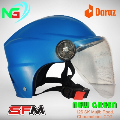 Picture of Bike Half-Helmet Open Face Helmets With Glass - Helmet - Helmet - Helmets For Bike
