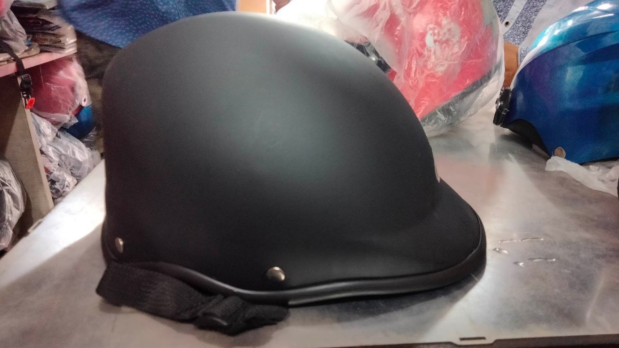 Picture of Bike Helmet Open Face Cap Helmets Carbon Fiber