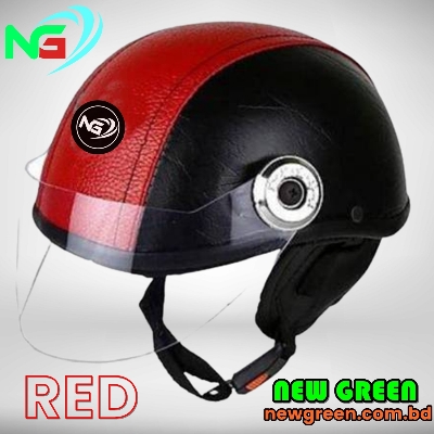 Picture of Motorbike Helmet Leather Open Face Indian Stylish Bike Helmet