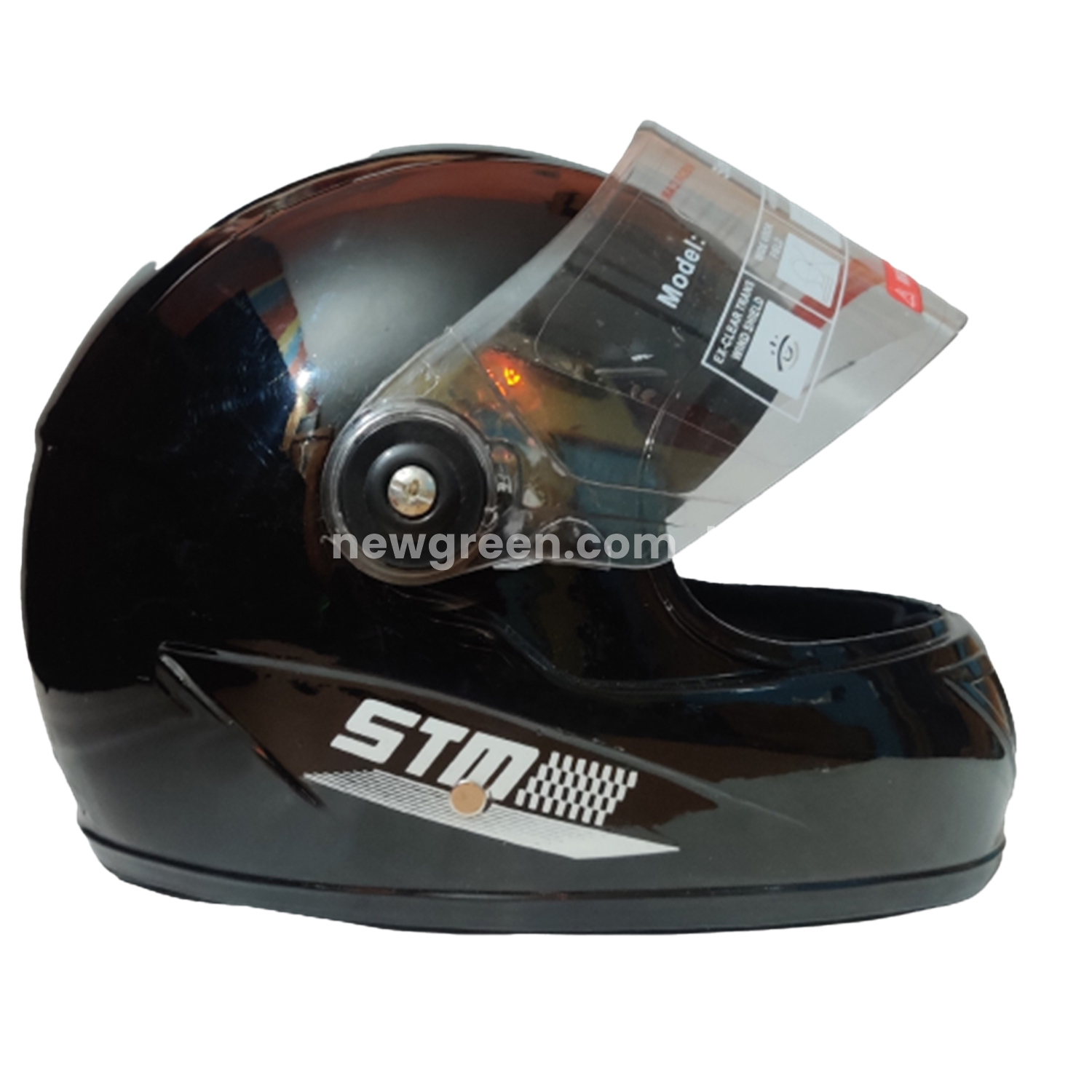 Picture of FULL FACE BIKE HELMET STM- Black Blue and Red