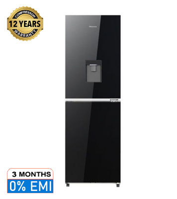 Buy Hisense 270 Liter Bottom Mount Refrigerator Refrigerator With Dispenser (RB1G266NMB/BD3) Black at Best Price In Bangladesh