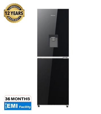 Buy Hisense 270 Liter Bottom Mount Refrigerator Refrigerator With Dispenser (RB1G266NMB/BD3) Black (Best Price) Black at Best Price In Bangladesh