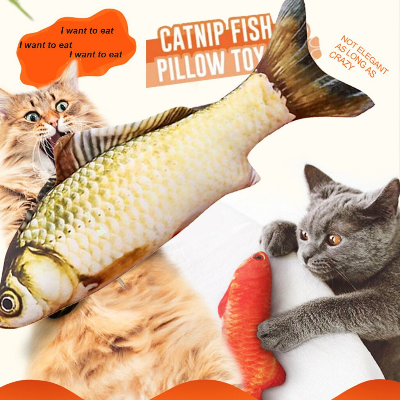 Buy Electric Moving Fish Cat Toy, Realistic Plush Simulation Electric Wagging Fish Cat Toy Catnip Kicker Toys, Funny Interactive Pets Pillow Chew Bite Kick Supplies for Cat Kitten Kitty (Carp) at Best Price In Bangladesh