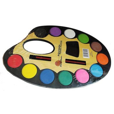 Buy  Artist Palette Water Colour Set of 12 Color 1Paint Brush (Small Size) Best Prices in Bangladesh