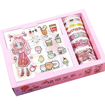 Buy YSFairy Washi Tapes-Kawaii Gift Package Sticker and Washi Tape Set-Scrapbooking Masking Tapes Best Prices in Bangladesh