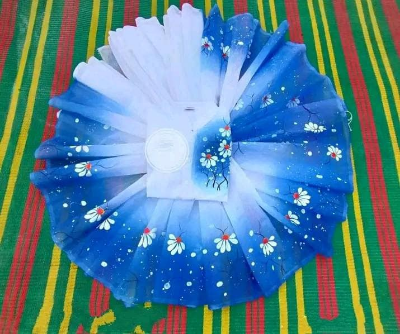 Buy stylesh-fashionable-best-hand-print-half-silk-saree-and-cotton-mixed-panjabi-for-man-and-women-  at Best Prices in Bangladesh