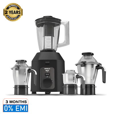 Buy Havells Hexo Plus 4 Jars 1100 Watts Mixer Grinder COPPER Heavy Duty Black  Online