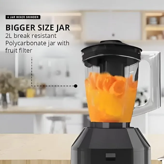 Buy Havells Hexo Plus 4 Jars 1100 Watts Mixer Grinder COPPER Heavy Duty Black  Online