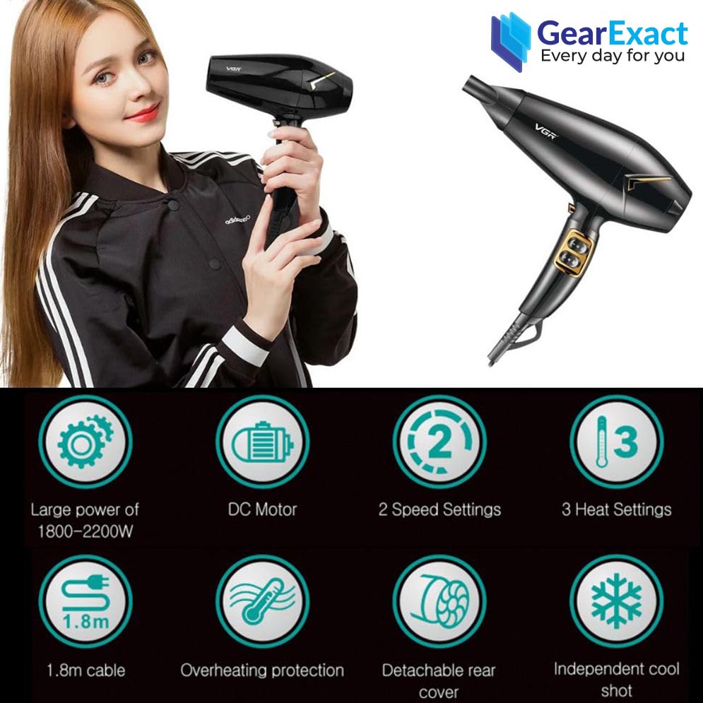 Picture of VGR V-423 Essential DryCare Hair Dryer Salon Series for Women