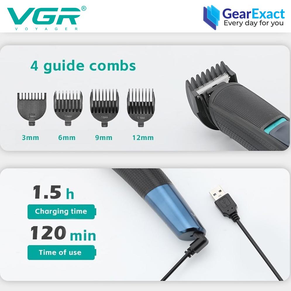 Picture of VGR V-108 Multi-Functional 10-in-1 Grooming Kit for Men