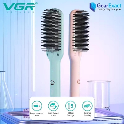 Picture of VGR V-592 Hair Straightener Hot Comb and Brush for Women