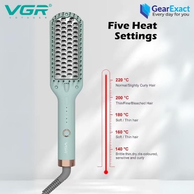 Picture of VGR V-592 Hair Straightener Hot Comb and Brush for Women
