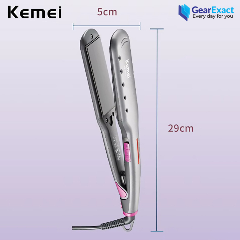 Picture of Kemei KM-2052 StraightCare Essential Hair Straightener for Women