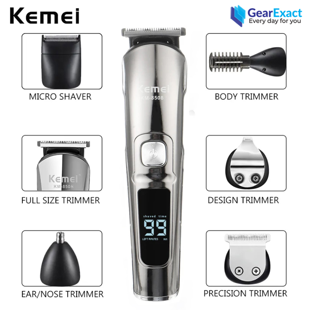 Picture of Kemei KM-8508 Multi-grooming kit 11-in-1 Beard, Hair, Body, and Face for Men