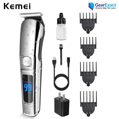 Picture of Kemei KM-8509 Waterproof Hair Clipper and Beard Trimmer for Men
