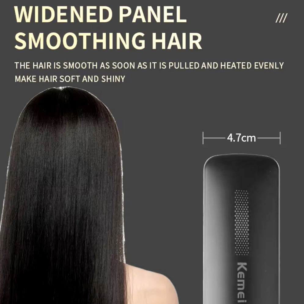 Picture of Kemei KM-2519 StraightCare Essential Hair Straightener and Iron for Women