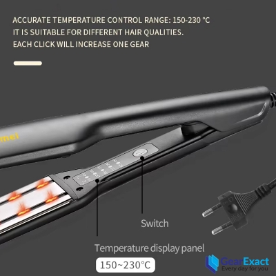 Picture of Kemei KM-2519 StraightCare Essential Hair Straightener and Iron for Women