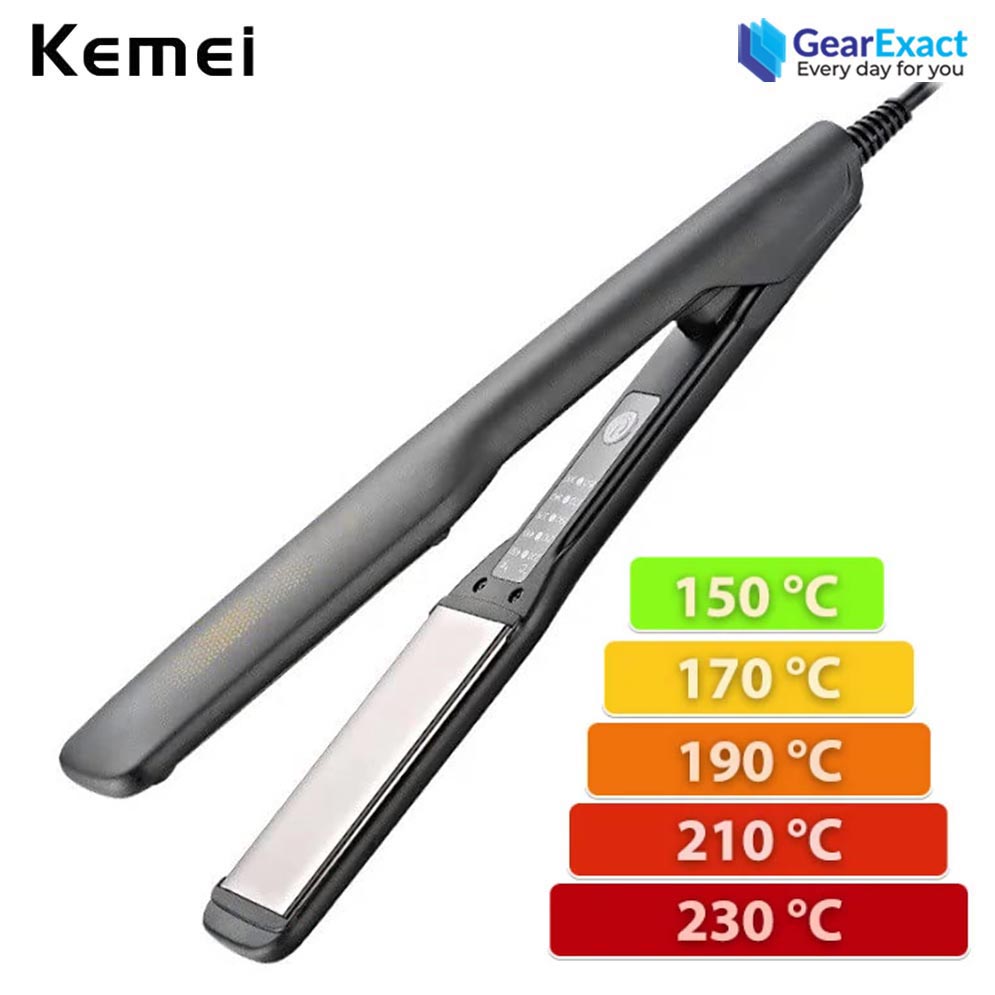 Picture of Kemei KM-2518 StraightCare Essential Hair Straightener for Women