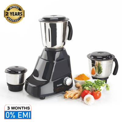 Buy Glen 1250W 3 Jars Mixer Grinder with Black (SA4020)  Online
