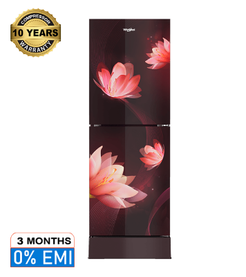 Buy Whirlpool 236 Liter Fresh Magic Pro Glass Door Florina Red at Best Price In Bangladesh