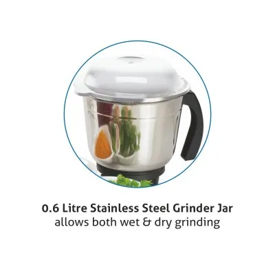Buy Glen 1250W 3 Jars Mixer Grinder with Black (SA4020) Online