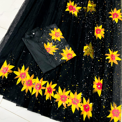 Buy stylesh-fashionable-best-hand-print-half-silk-saree-and-cotton-mixed-panjabi-for-man-and-women-  at Best Prices in Bangladesh