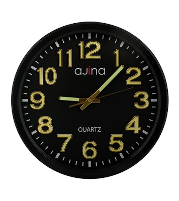 Buy Jordi Wall Clock Round With Digit Black  at Best Price In Bangladesh