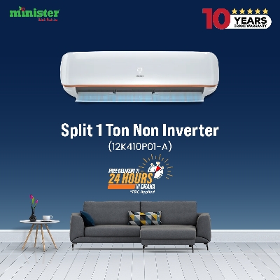 Picture of MINISTER 1 Ton Non Inverter Air Conditioner (12K410G-WHT)
