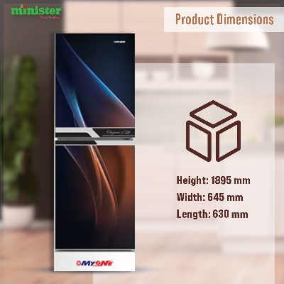 Picture of MYONE  MY-3X2G COLORFUL LIGHT BLACK MATCH-Refrigerator 302 litter