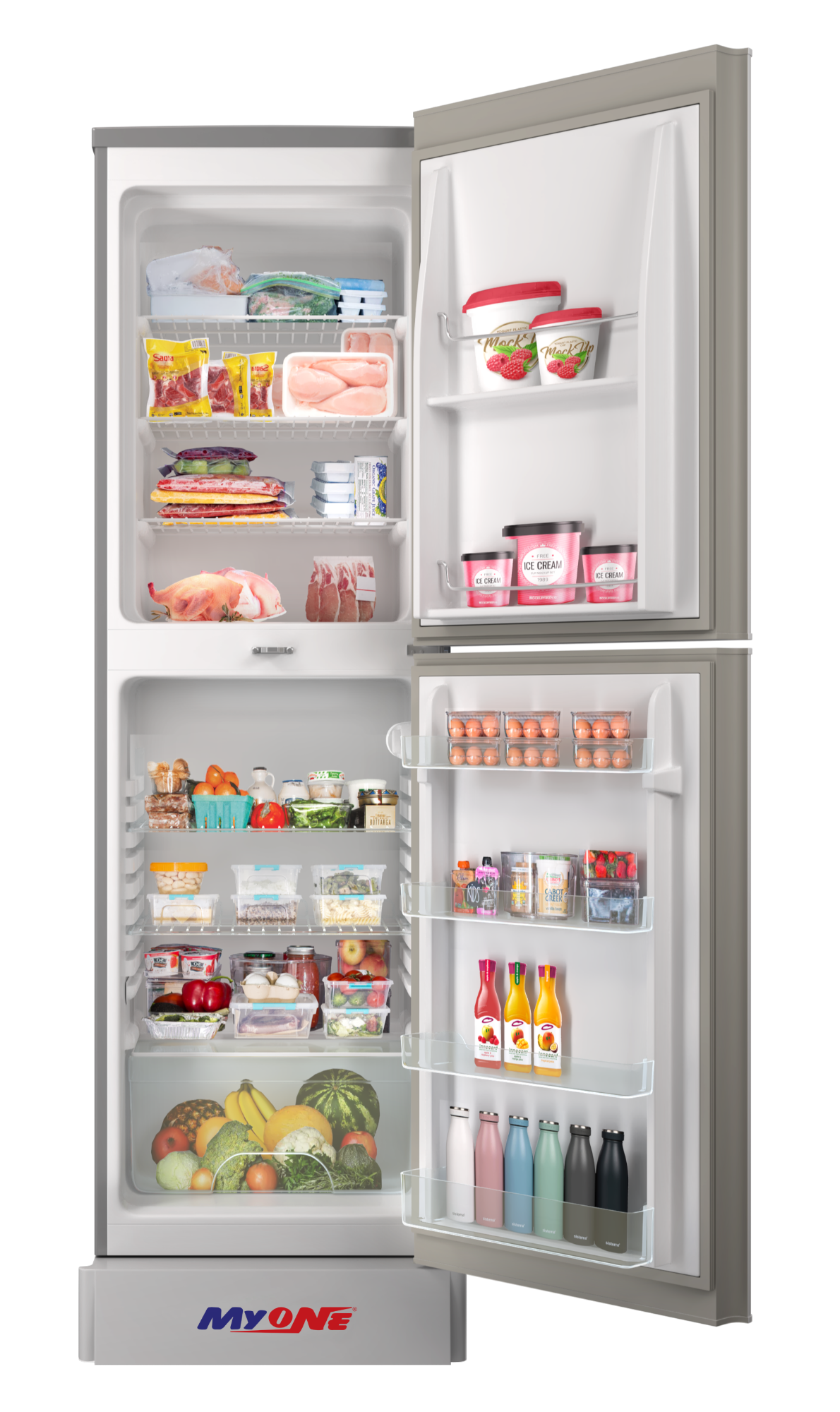 Picture of MYONE  MY-3X2G COLORFUL LIGHT BLACK MATCH-Refrigerator 302 litter