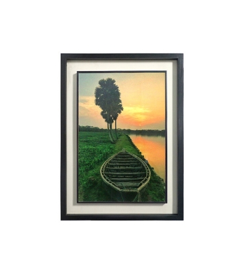 Buy Wooden Photo Frame/Canvas-Sunset (21x17Inch)   Online at Best Price