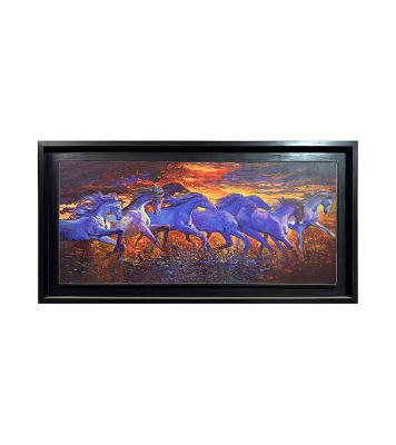 Buy  Wooden Photo Frame/Canvas-Horse (41x21 inch)   Online at Best Price