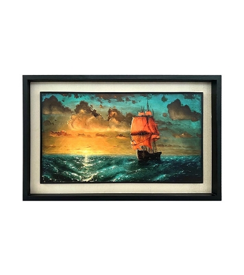 Buy  Wooden Photo Frame/Canvas-Sea (26x17inch)    Online at Best Price